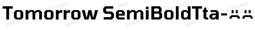Tomorrow SemiBoldTta字体转换